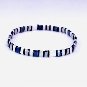 Miyuki Tila Bead Stretch Bracelet